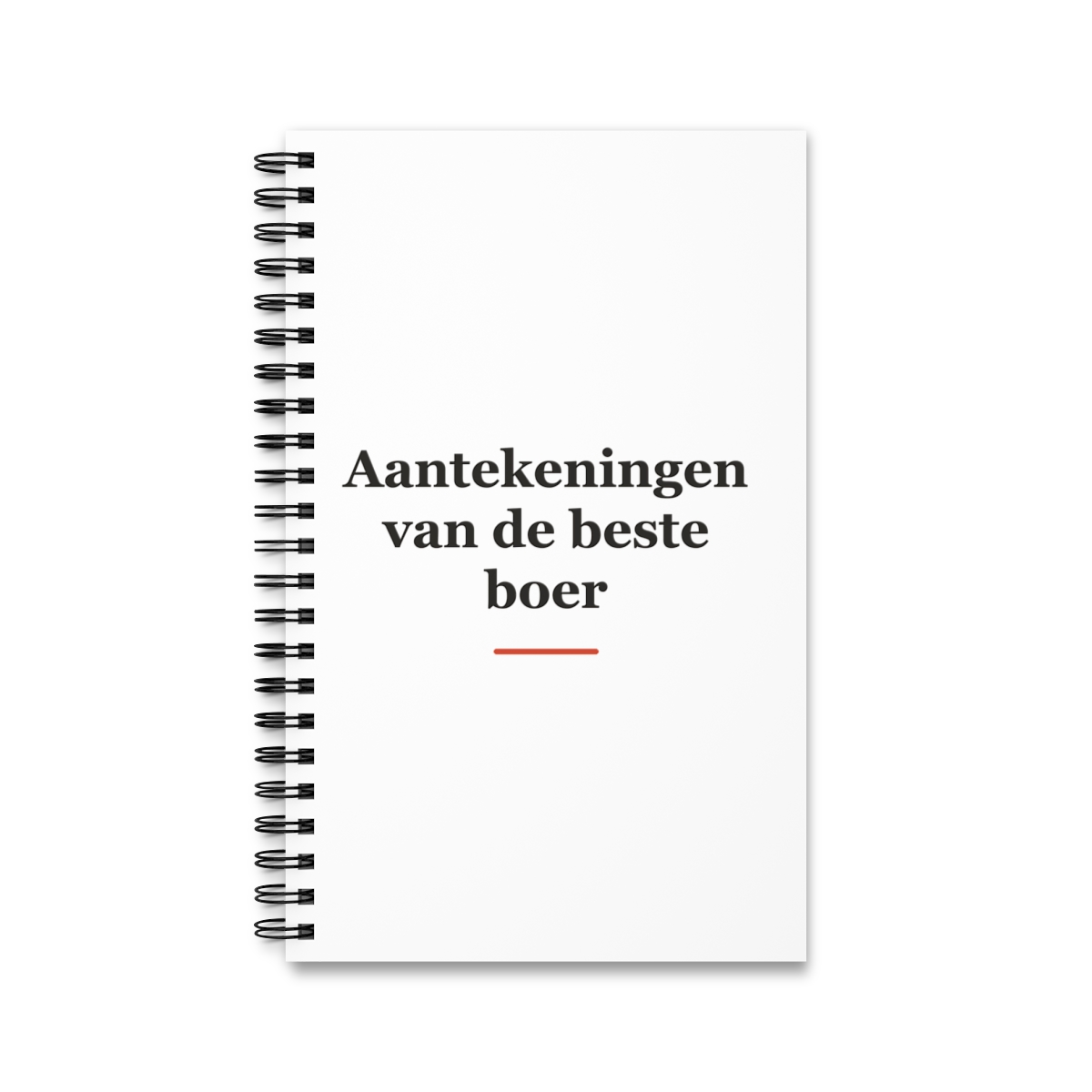 Notitieboek met tekst “Aantekeningen van de beste boer” — cadeau voor een boer