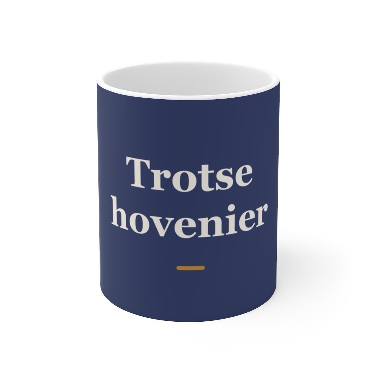 Mok met tekst “Trotse hovenier” — cadeau voor een hovenier