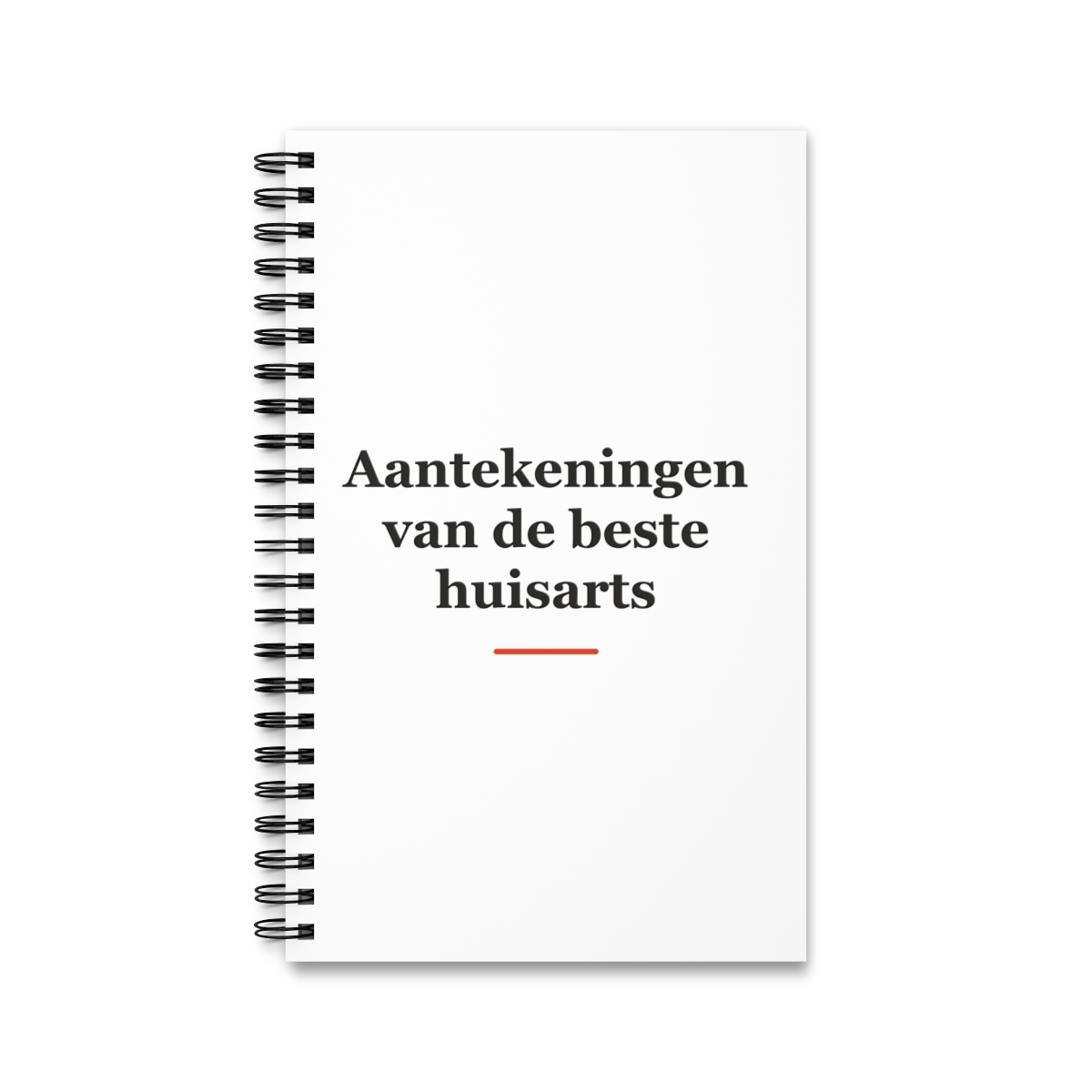 Notitieboek met tekst “Aantekeningen van de beste huisarts” — cadeau voor een huisarts