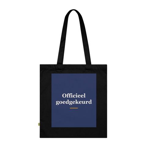 Tote bag met tekst “Officieel goedgekeurd” — cadeau voor een notaris