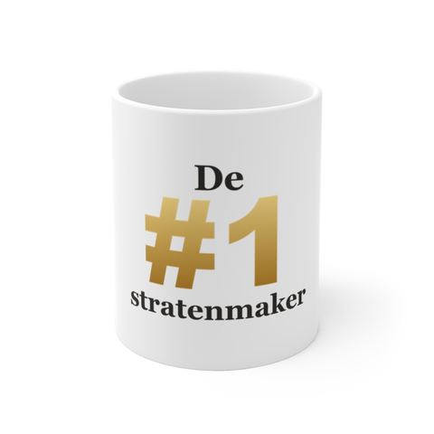 Mok met tekst “De #1 stratenmaker” — cadeau voor een stratenmaker